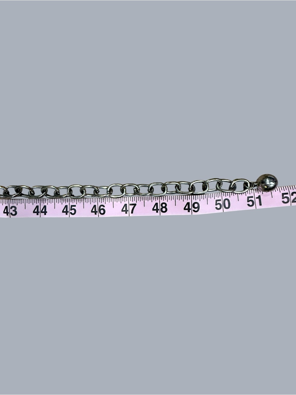Women’s Belt Hammered Silver & Gold Tone Adjustable Chain 50 in by Chicos - Picture 10 of 10